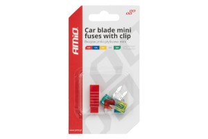 Ασφαλειες Mini Με Εργαλειο Αφαιρεσης Καρτελα (10A/15A/20A/25A/30A ) Αμιο - 5 ΤΕΜ.