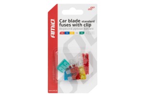 Ασφαλειες Standard Blade (ΜΑΧΑΙΡΩΤΕΣ) & Εργαλειο Αφαιρεσης Καρτελα (10A/15A/ 20A/25A/30A) Αμιο - 5 ΤΕΜ.