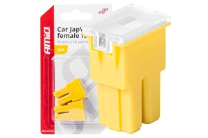 Ασφαλειες Japval Pal Θηλυκες 60A Σε Κιτρινο Χρωμα Amio - 2 Τεμ.
