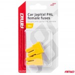 Ασφαλειες Japval Pal Θηλυκες 60A Σε Κιτρινο Χρωμα Amio - 2 Τεμ.