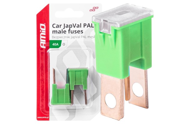 Ασφαλειες Japval Pal O Αρσενικες 40A Σε Πρασινο Χρωμα Amio - 2 Τεμ.