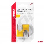 Ασφαλειες Japval Pal O Αρσενικες 60A Σε Kιτρινο Χρωμα Amio - 2 Τεμ.