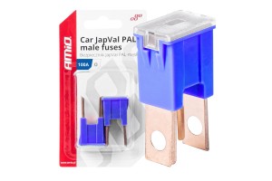 Ασφαλειες Japval Pal O Αρσενικες 100A Σε Μπλε Χρωμα Amio - 2 Τεμ.