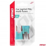 Ασφαλειες Japval Pal U Αρσενικες 20A Σε Γαλαζιο Χρωμα Amio - 2 Τεμ.