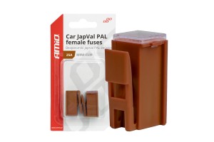Ασφαλειες Japval Pal Θηλυκες 25A Σε Καφε Χρωμα Amio - 2 Τεμ.