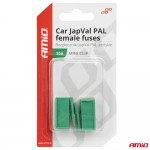 Ασφαλειες Japval Pal Θηλυκες 30A Σε Πρασινο Χρωμα Amio - 2 Τεμ.