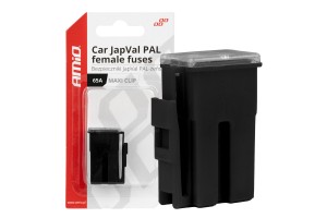 Ασφαλειες Japval Pal Θηλυκες 65A Σε Μαυρο Χρωμα Amio - 2 Τεμ.