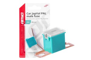 Ασφαλεια Japval Pal Αρσενικη 48mm 20A Σε Γαλαζιο Χρωμα Amio - 1 Τεμ.