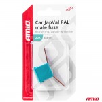 Ασφαλεια Japval Pal Αρσενικη 48mm 20A Σε Γαλαζιο Χρωμα Amio - 1 Τεμ.