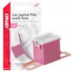 Ασφαλεια Japval Pal Αρσενικη 48mm 30A Σε Ροζ Χρωμα Amio - 1 Τεμ.