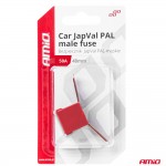 Ασφαλεια Japval Pal Αρσενικη 48mm 50A Σε Κοκκινο Χρωμα Amio - 1 Τεμ.
