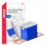 Ασφαλεια Japval Pal Αρσενικη 48mm 100A Σε Μπλε Χρωμα Amio - 1 Τεμ.