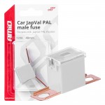Ασφαλεια Japval Pal Αρσενικη 48mm 120A Σε Λευκο Χρωμα Amio - 1 Τεμ.