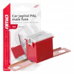 Ασφαλεια Japval Pal Αρσενικη 62mm 50A Σε Κοκκινο Χρωμα Amio - 1 Τεμ.