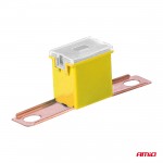 Ασφαλεια Japval Pal Αρσενικη 62mm 60A Σε Κιτρινο Χρωμα Amio - 1 Τεμ.