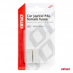Ασφαλειες Japval Pal Μινι 14mm Θηλυκες 25A Σε Λευκο Χρωμα Amio - 2 Τεμ.