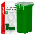Ασφαλειες Japval Pal Μινι 14mm Θηλυκες 40A Σε Πρασινο Χρωμα Amio - 2 Τεμ.