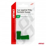 Ασφαλειες Japval Pal Μινι 14mm Θηλυκες 40A Σε Πρασινο Χρωμα Amio - 2 Τεμ.