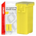 Ασφαλειες Japval Pal Μινι 14mm Θηλυκες 60A Σε Κιτρινο Χρωμα Amio - 2 Τεμ.