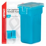 Ασφαλειες Japval Pal Μινι 17mm Θηλυκες 20A Σε Γαλαζιο Χρωμα Amio - 2 Τεμ.