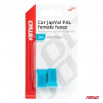 Ασφαλειες Japval Pal Μινι 17mm Θηλυκες 20A Σε Γαλαζιο Χρωμα Amio - 2 Τεμ.