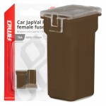 Ασφαλειες Japval Pal Μινι 17mm Θηλυκες 70A Σε Καφε Χρωμα Amio - 2 Τεμ.