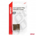 Ασφαλειες Japval Pal Μινι 17mm Θηλυκες 70A Σε Καφε Χρωμα Amio - 2 Τεμ.