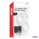 Ασφαλειες Japval Pal Μινι 17mm Θηλυκες 80A Σε Μαυρο Χρωμα Amio - 2 Τεμ.