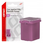 Ασφαλειες Japval Pal Μicro 14mm Θηλυκες 30A Σε Μωβ Χρωμα Amio - 2 Τεμ.