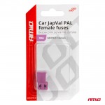Ασφαλειες Japval Pal Μicro 14mm Θηλυκες 30A Σε Μωβ Χρωμα Amio - 2 Τεμ.