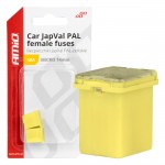 Ασφαλειες Japval Pal Μicro 14mm Θηλυκες 60A Σε Κιτρινο Χρωμα Amio - 2 Τεμ.