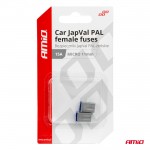 Ασφαλειες Japval Pal Μicro 11mm Θηλυκες 15A Σε Γκρι Χρωμα Amio - 2 Τεμ.