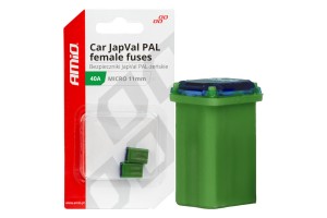 Ασφαλειες Japval Pal Μicro 11mm Θηλυκες 40A Σε Πρασινο Χρωμα Amio - 2 Τεμ.