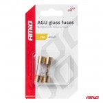 Ασφαλειες Γυαλινες Agu 20A 38x10,3mm 2 Αμιο - 2 ΤΕΜ.