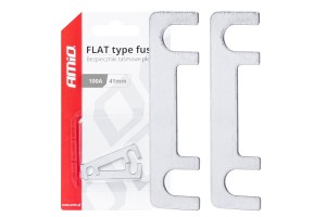 Ασφαλειες Flat 41mm 100A Amio - 2 Τεμ.