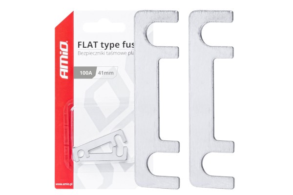 Ασφαλειες Flat 41mm 100A Amio - 2 Τεμ.