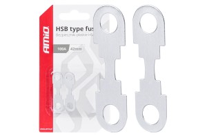 Ασφαλειες Flat 42mm 100A Amio - 2 Τεμ.