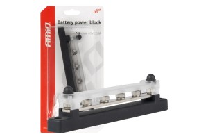 Μπαρα Καλωδιων / Τερματικο 4 Θεσεων M6 Max 48VAMIO - 1 Τεμ.