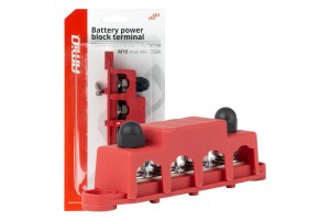 Μπαρα Καλωδιων / Τερματικο 4 Θεσεων Max 48VAMIO - 1 Τεμ.