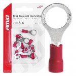 Φισακια Δαχτυλιδι Κοκκινα RV1.25-8 / 8.4mm Αμιο - 10 ΤΕΜ.
