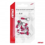Φισακια Δαχτυλιδι Κοκκινα RV1.25-8 / 8.4mm Αμιο - 10 ΤΕΜ.