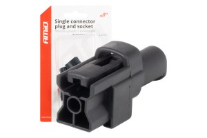 Φισα Συνδεσης Με Υποδοχη 1 Pin Φ2,2mm Αδιαβροχη Amio - 1 τεμ.