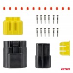 Φισα Συνδεσης Με Υποδοχη 6 Pin Φ2,2mm Αδιαβροχη Amio - 1 τεμ.