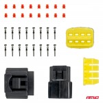 Φισα Συνδεσης Με Υποδοχη 8 Pin Φ2,2mm Αδιαβροχη Amio - 1 τεμ.