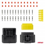 Φισα Συνδεσης Με Υποδοχη 12 Pin Φ2,2mm Αδιαβροχη Amio - 1 τεμ.