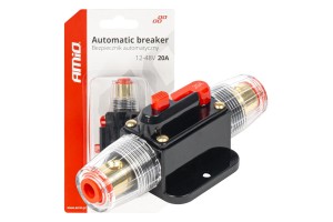 Διακοπτης Ασφαλειας Κυκλωματος 12/24/36/48V 20A Amio - 1 Τεμ.