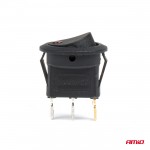 Διακοπτης 12V ON/OFF Στρογγυλος Με 3 Επαφες Κοκκινο Ledamio - 1 τεμ.