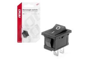 Διακοπτης ON/OFF 3 Επαφων 12V 20A 12mm X 19mm Μαυροσαμιο - 1 ΤΕΜ.