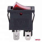 Amio - Διακόπτης Rocker 12/24V 20A Με Κόκκινο Φωτισμό – Για Οχήματα & Βιομηχανικές Εφαρμογές - 1 τεμ. (04440/AM) Amio - Διακόπτης Rocker 12/24V 20A Με Κόκκινο Φωτισμό – Για Οχήματα & Βιομηχανικές Εφαρμογές - 1 τεμ. (04440/AM)