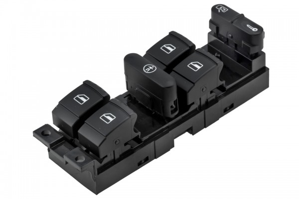Πολλαπλος Διακοπτης Παραθυρων Για Vw Golf 4 1997+ / Bora 1998+ / Passat B5 2000+ 9PINS orig.1J4959857B Ντυ - 1 ΤΕΜ.